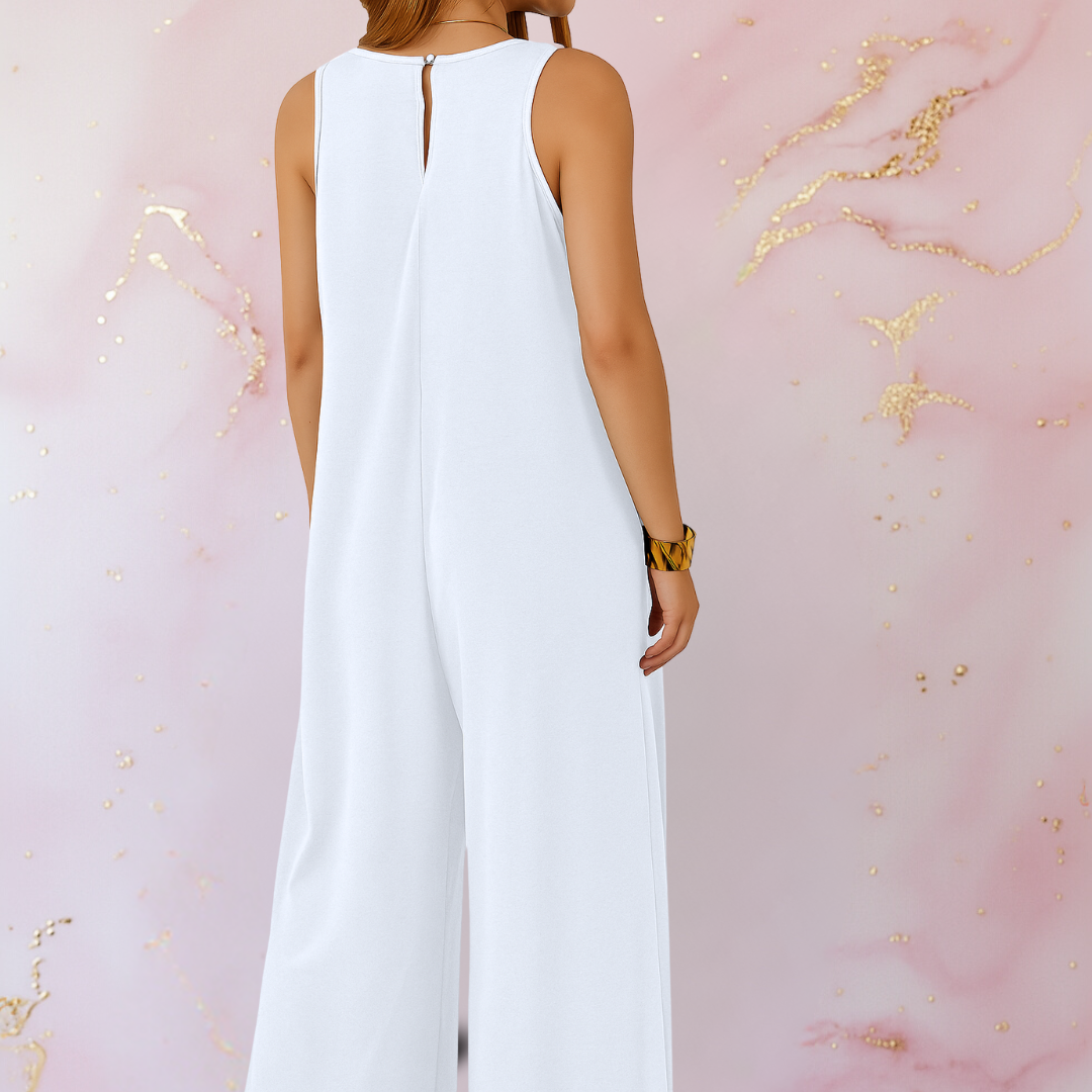 Kiana | Comfortable jumpsuit with V-neck and wide legs