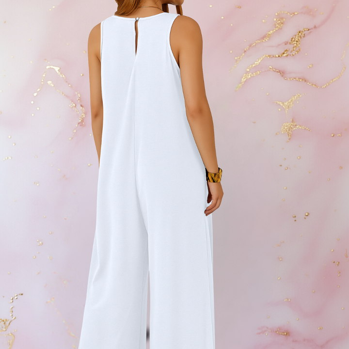 Kiana | Comfortable jumpsuit with V-neck and wide legs