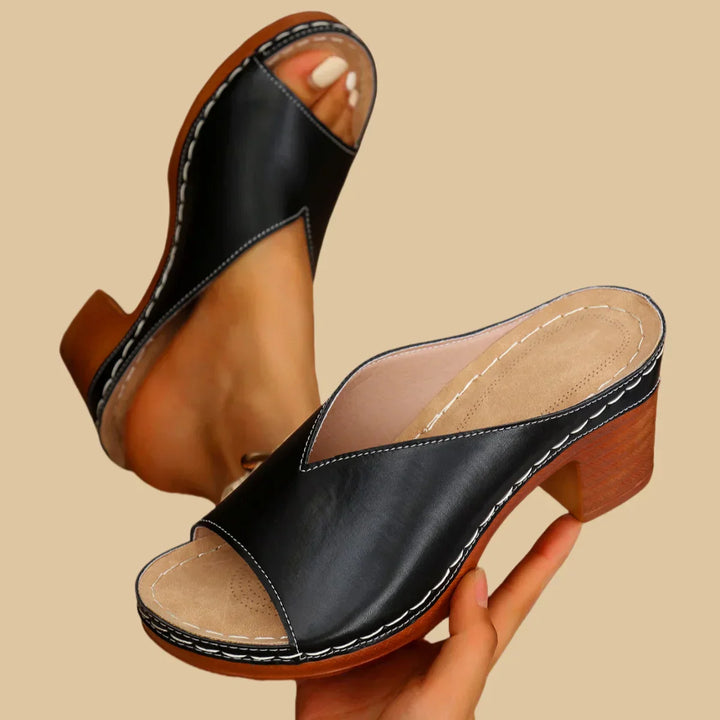 Sharon Orthopedic Thick Heel Sandal