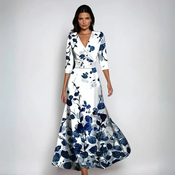 Emily | Stylish Floral Wrap Maxi Dress