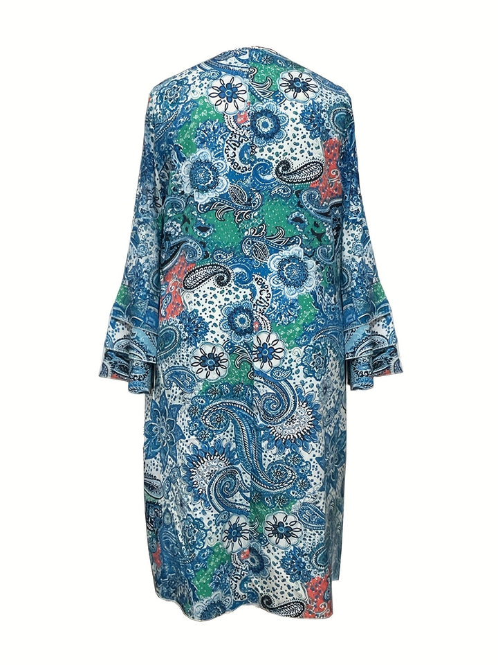 Char ™ | Vibrant Floral V-Neck Dress for Summer