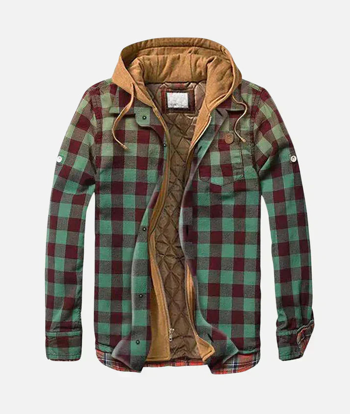 Koa Stylish Patchwork Plaid Jacket