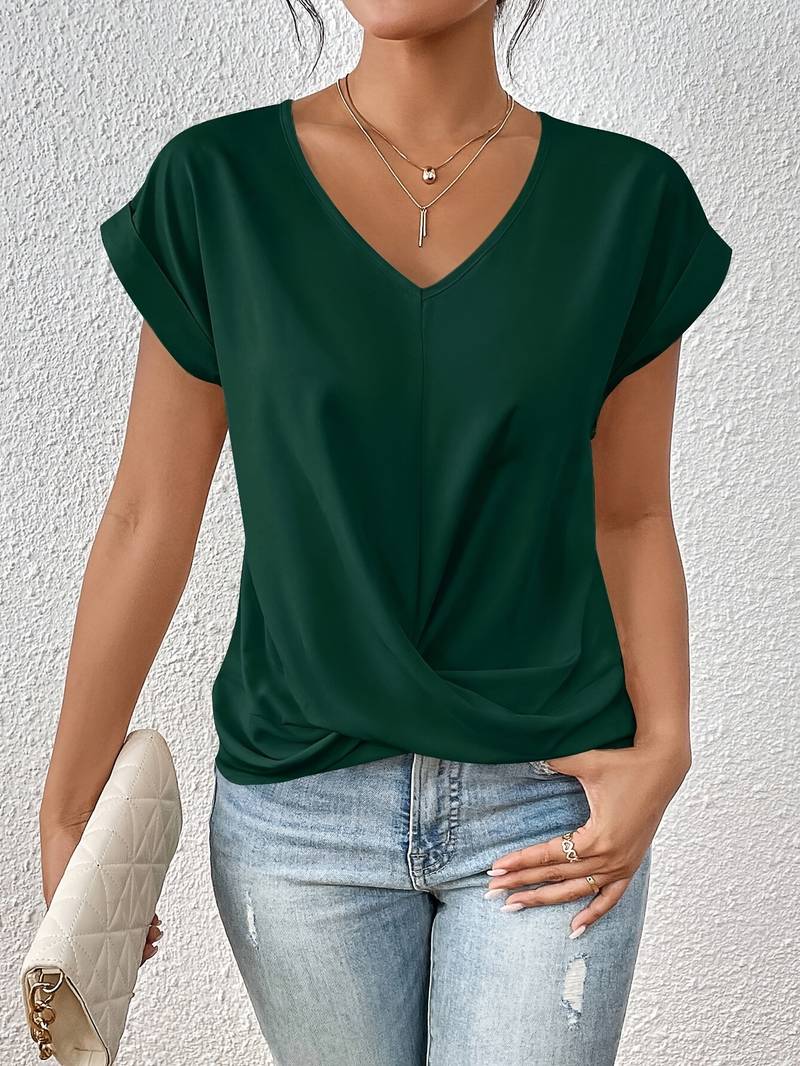 Kaira™ | Stylish V-Neck Twisted Top