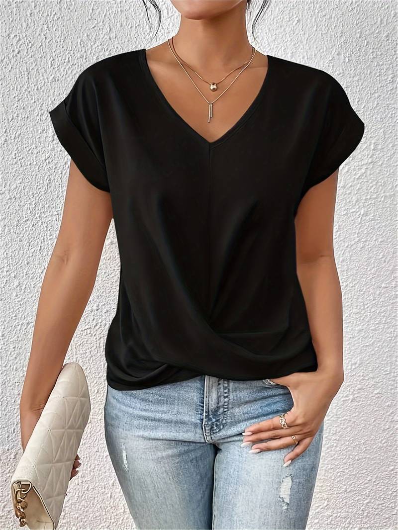 Kaira™ | Stylish V-Neck Twisted Top