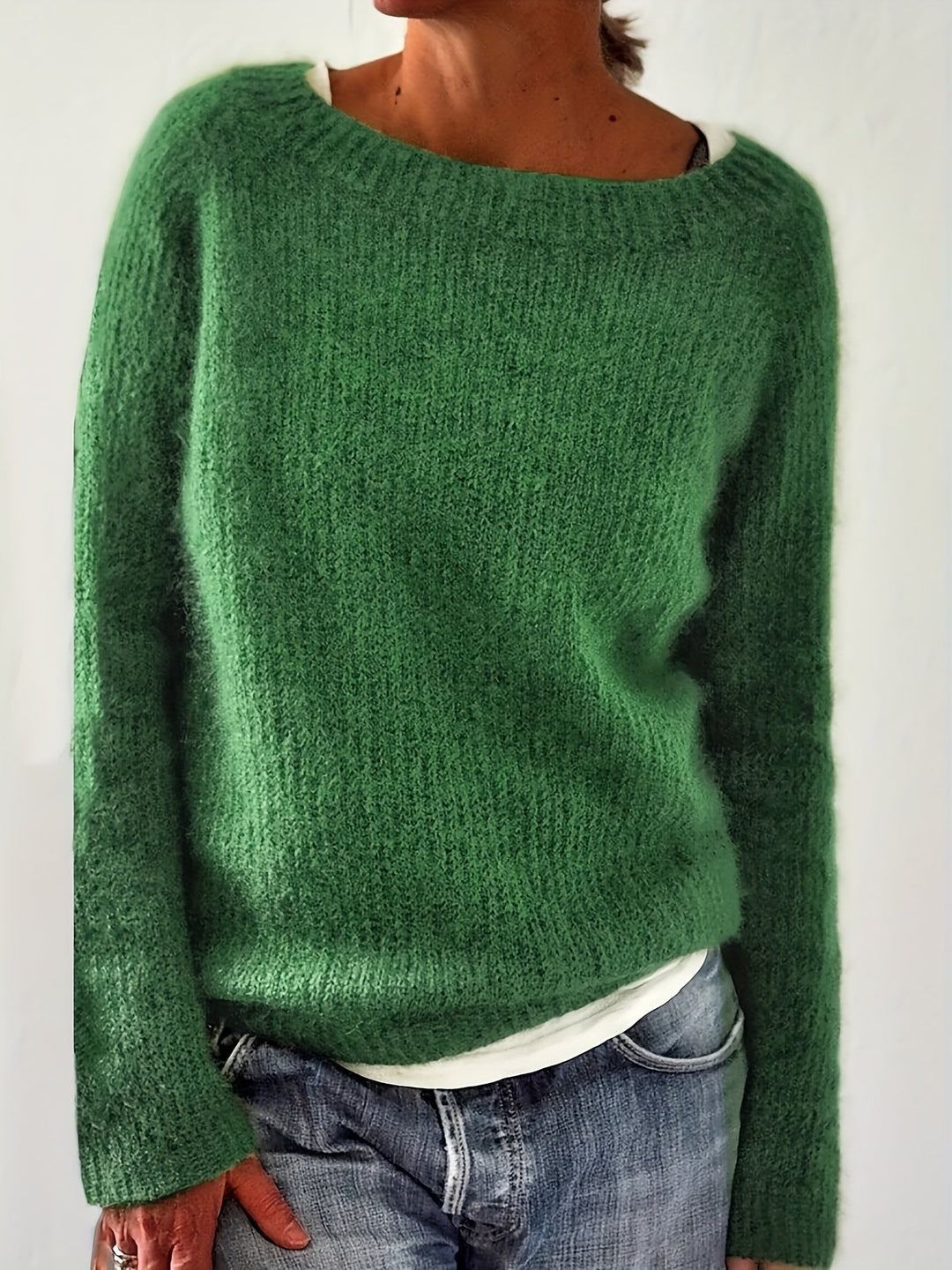 FREYA | Solid Crew Neck Sweater