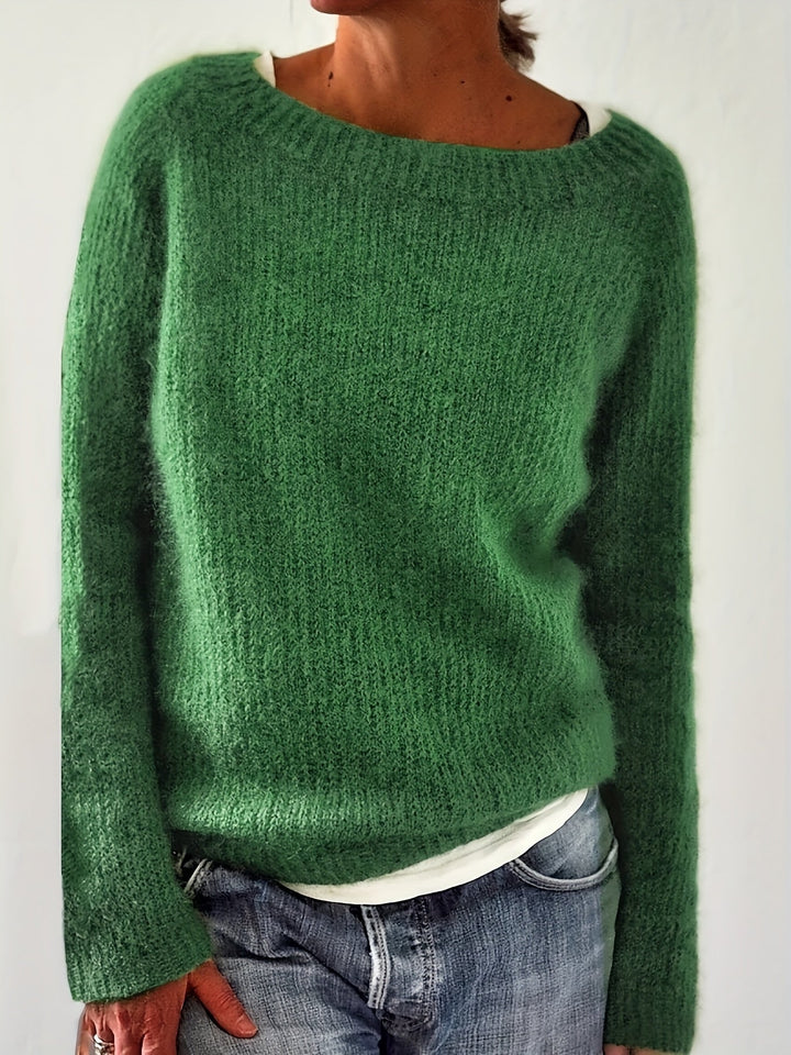 FREYA | Solid Crew Neck Sweater