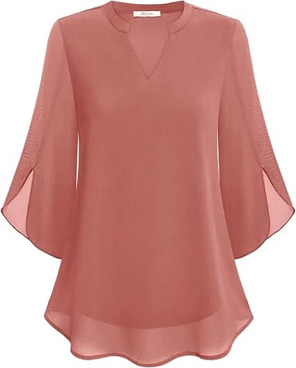 Celeste | Stylish V-Neck Bell Sleeve Blouse