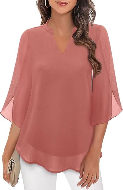 Celeste | Stylish V-Neck Bell Sleeve Blouse
