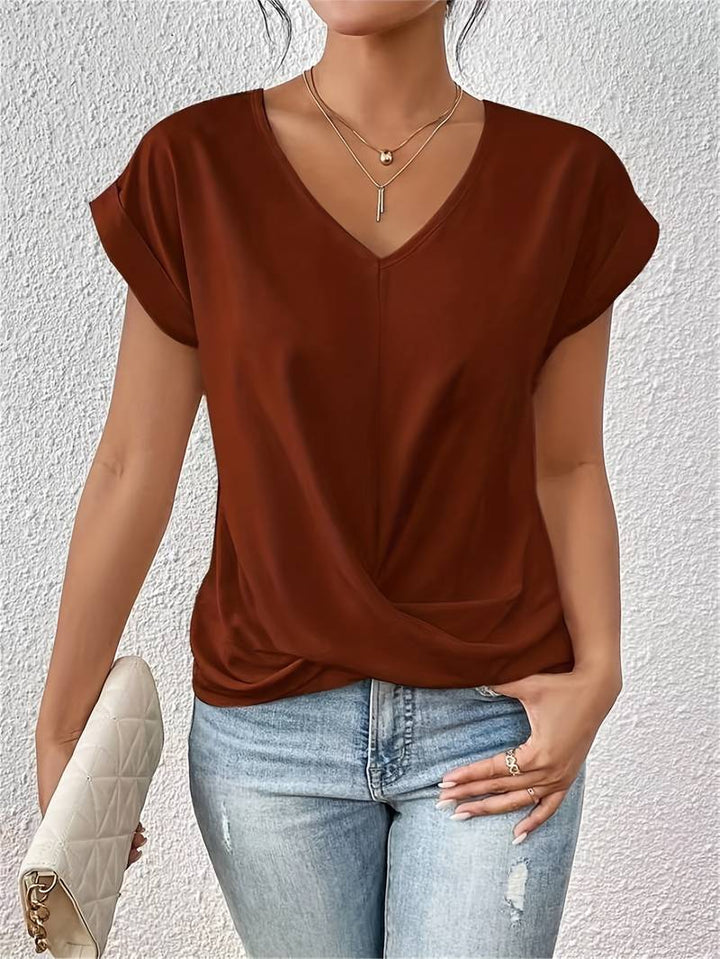Kaira™ | Stylish V-Neck Twisted Top