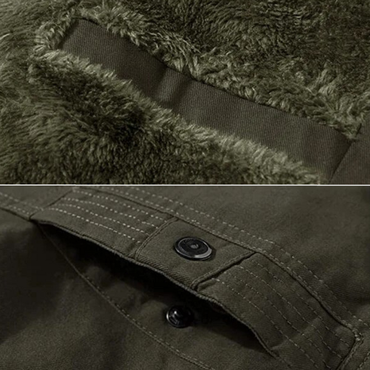 Vincent | Stylish Fleece Lining Military Jacket