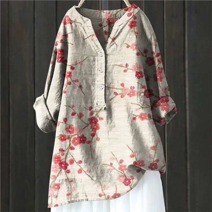 Annetta | Stylish Floral Button-Up Shirt
