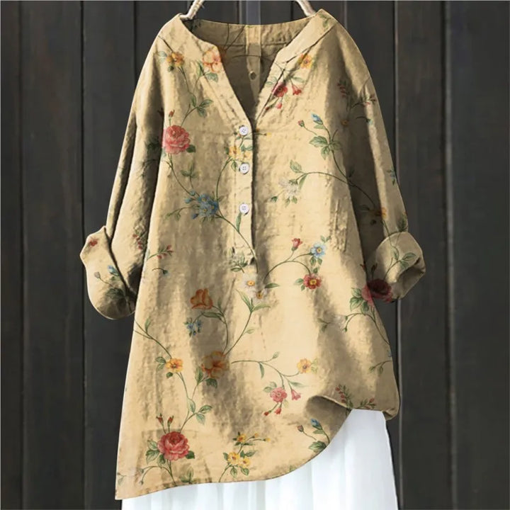 Annetta | Stylish Floral Button-Up Shirt