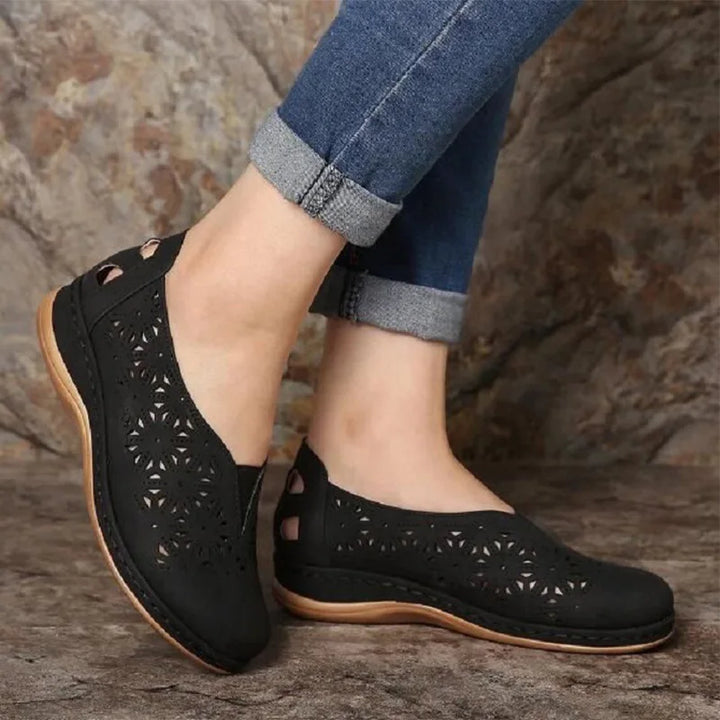 Scarlett | Stylish Perforated Slip-On Shoes