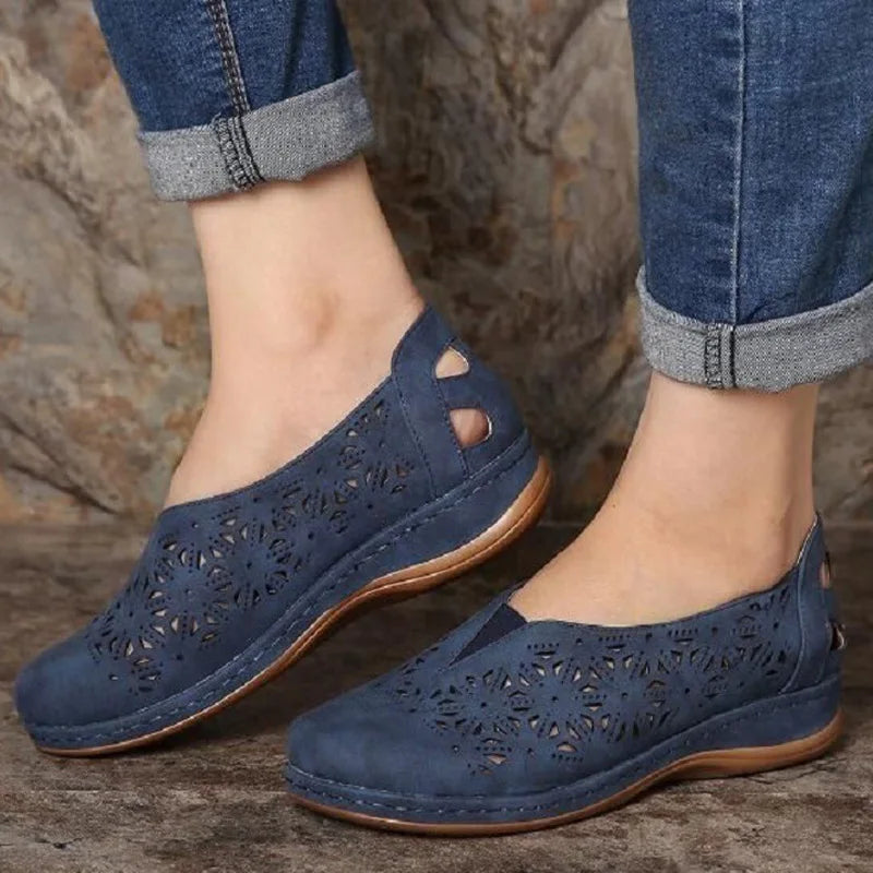 Scarlett | Stylish Perforated Slip-On Shoes