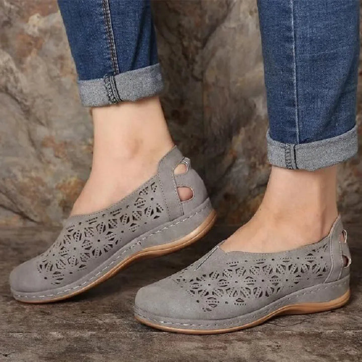 Scarlett | Stylish Perforated Slip-On Shoes