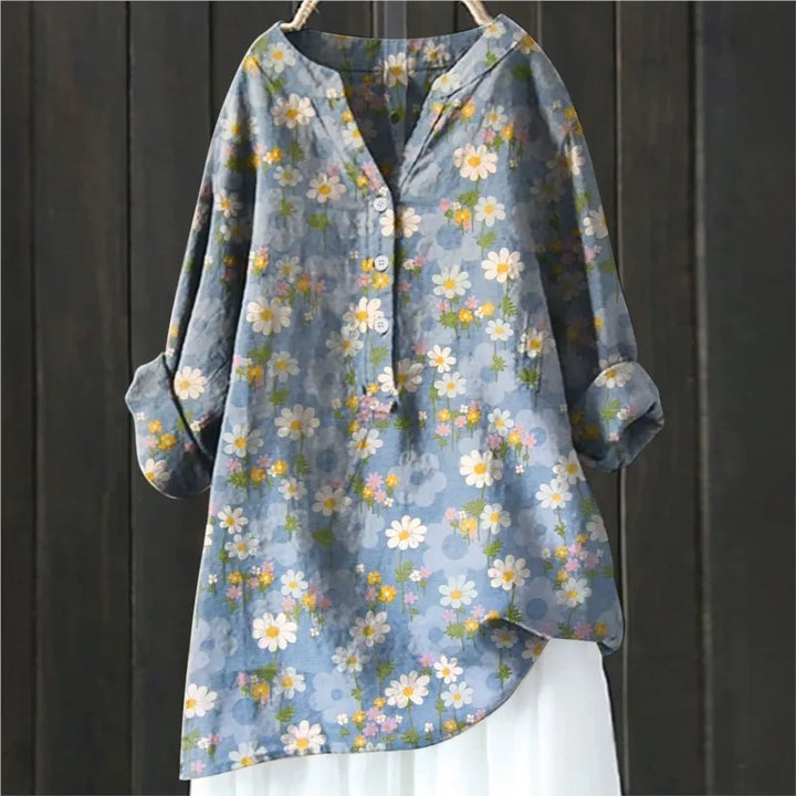Annetta | Stylish Floral Button-Up Shirt