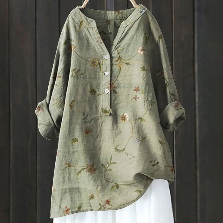 Annetta | Stylish Floral Button-Up Shirt
