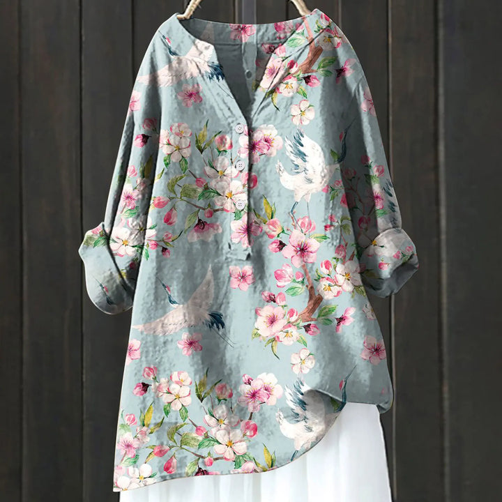 Annetta | Stylish Floral Button-Up Shirt
