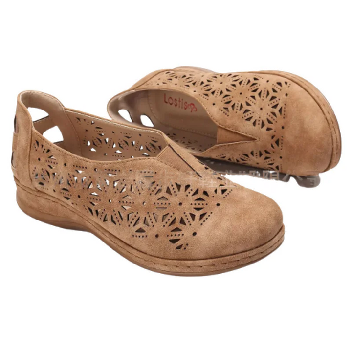 Scarlett | Stylish Perforated Slip-On Shoes