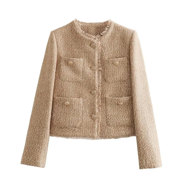 Delilah™ | Stylish Tweed Cropped Jacket