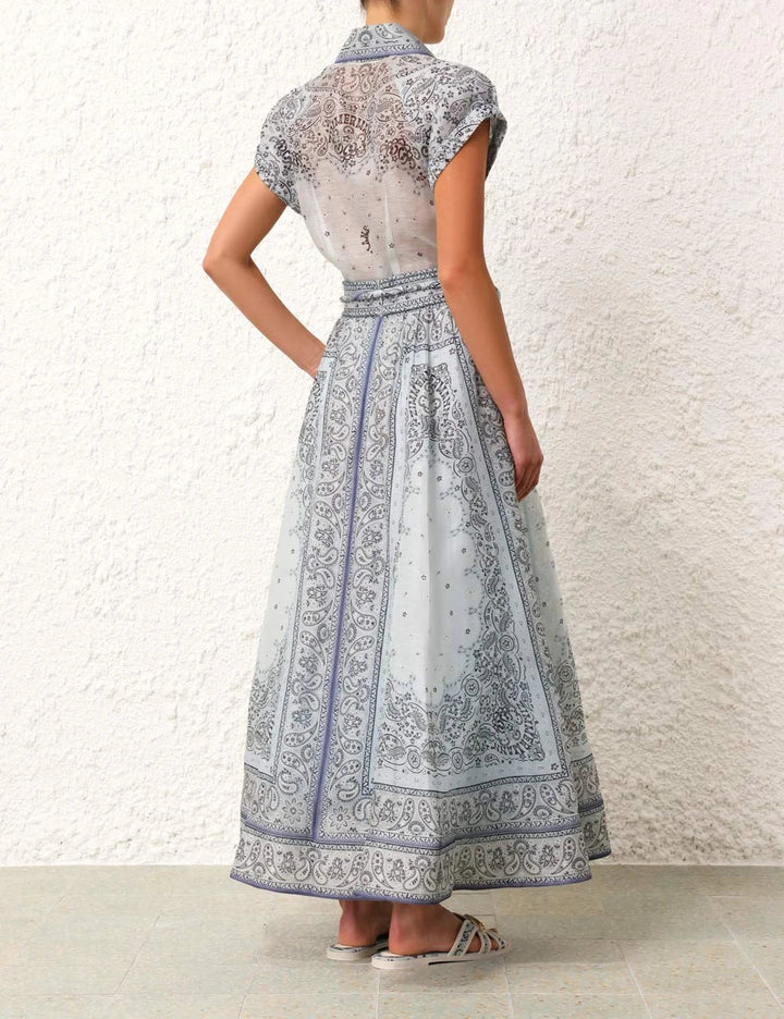 Lucia™ | Button-Down Belted Waist Dress