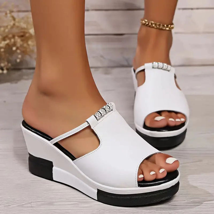 Addison | Stylish Wedge Slip-On Sandals
