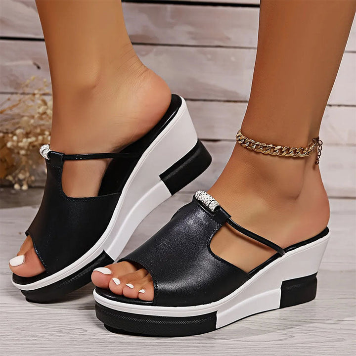 Addison | Stylish Wedge Slip-On Sandals