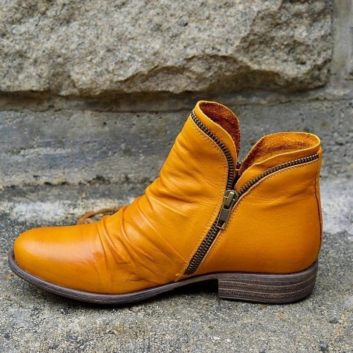 Victoria | Stylish Zipper Ankle Boots
