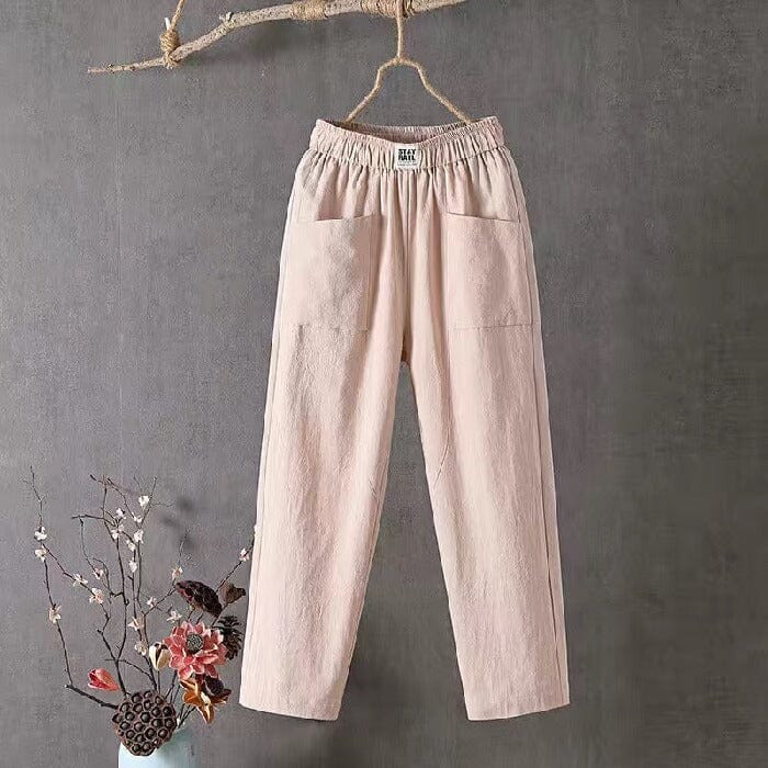 Ashley | Relaxed Fit White Pants