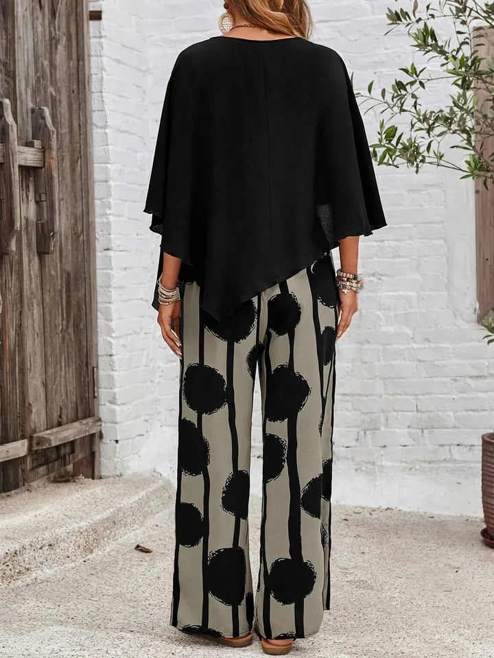 Cleope - Comfortable Elastic Waist Two-Piece Set