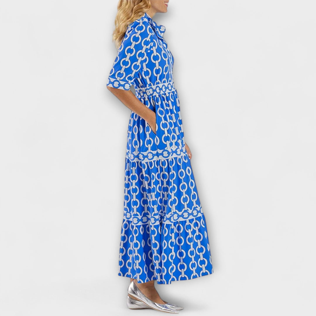 Juliet - Midi Dress with Chain Pattern