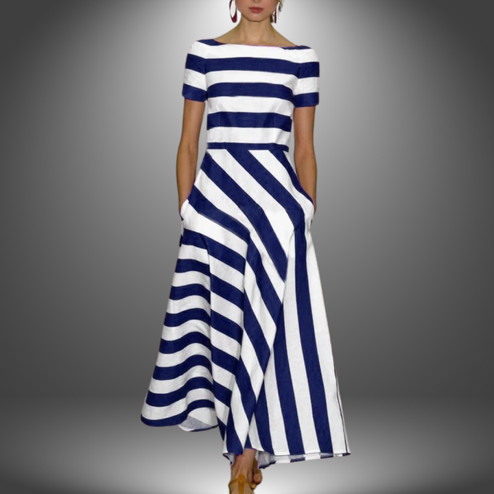 Victoria Light & Flowy Striped Dress