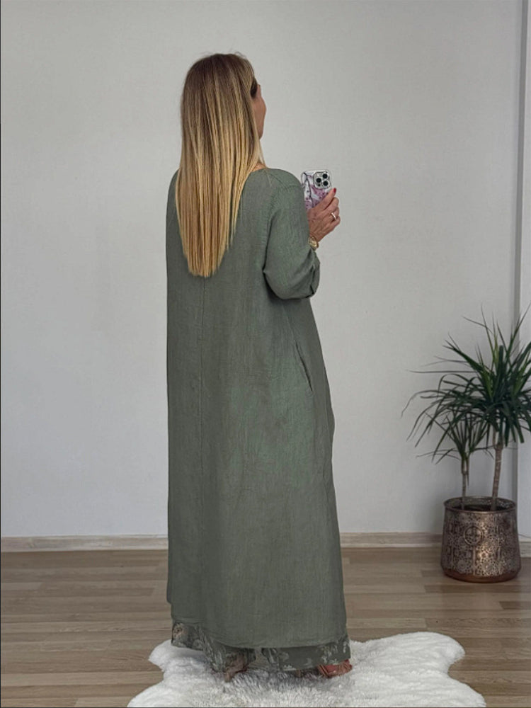 Charly™ | Long-sleeved Top And Printed Pants Set