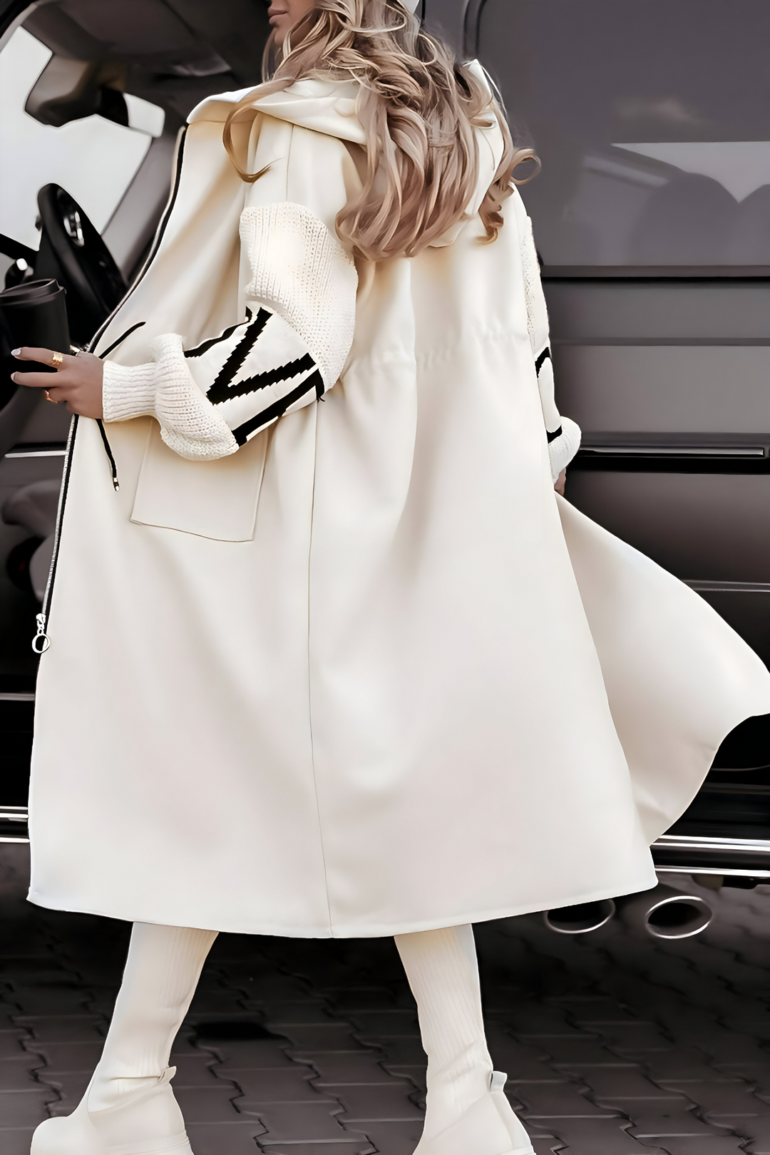Rosa | Elegant Hooded Coatigan
