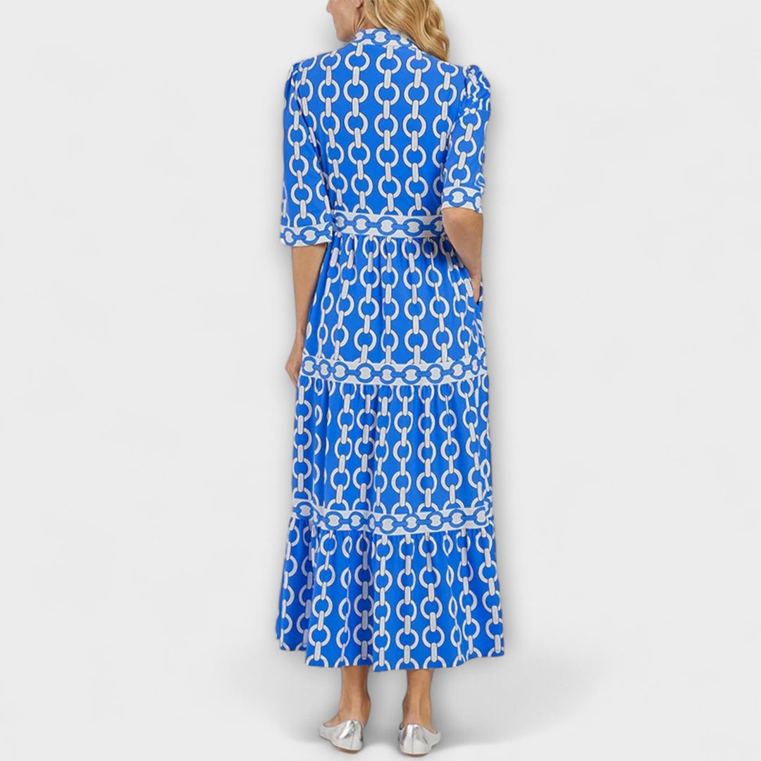 Juliet - Midi Dress with Chain Pattern