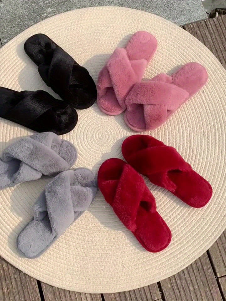 Kristy | Stylish Cross-Strap Slippers