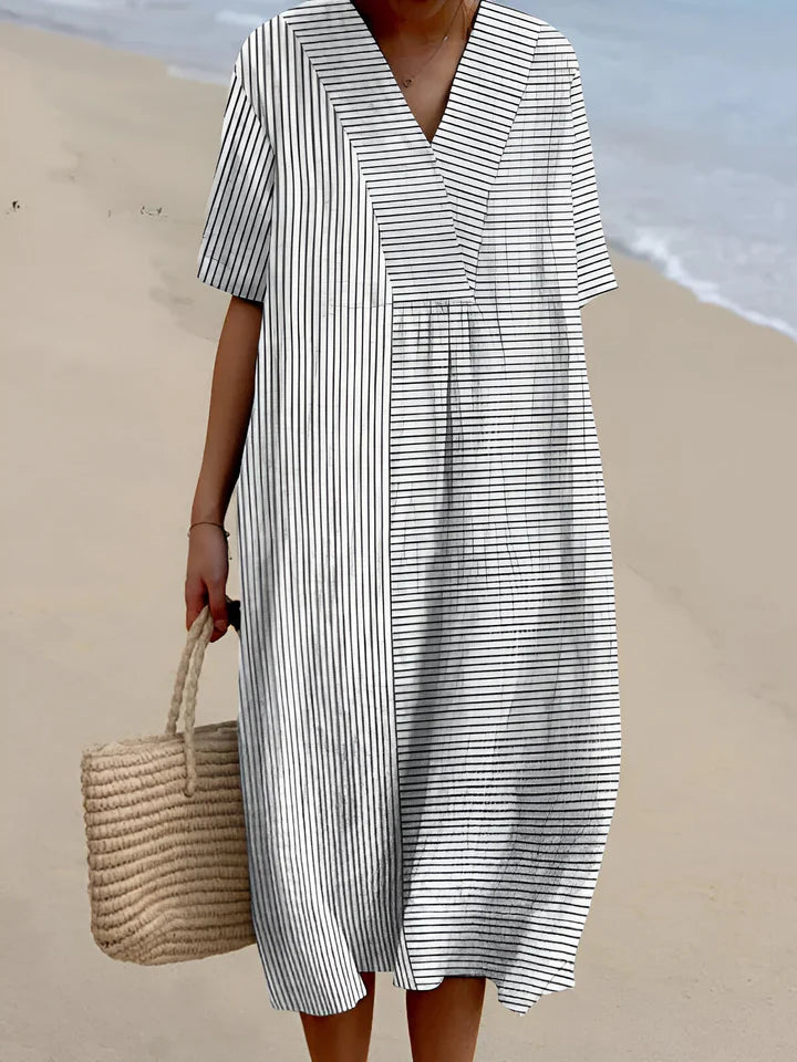 Anne | Elegant Geometric Dress