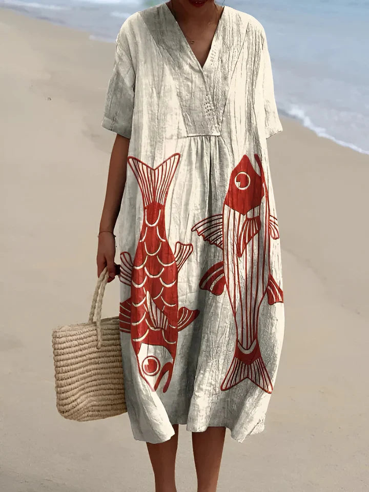 Anne | Elegant Geometric Dress