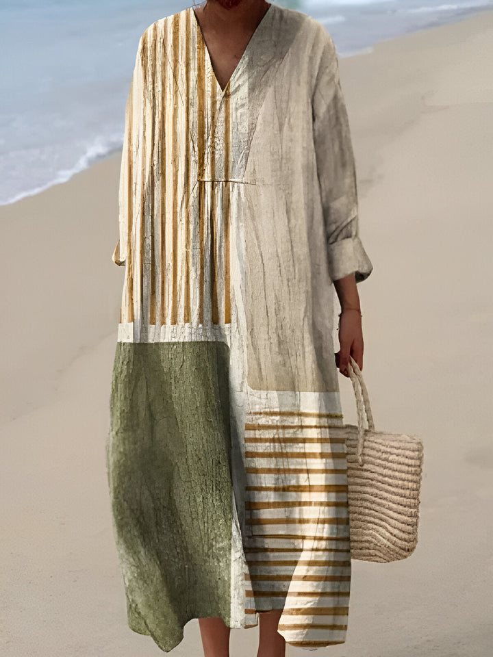 Anne | Elegant Geometric Dress