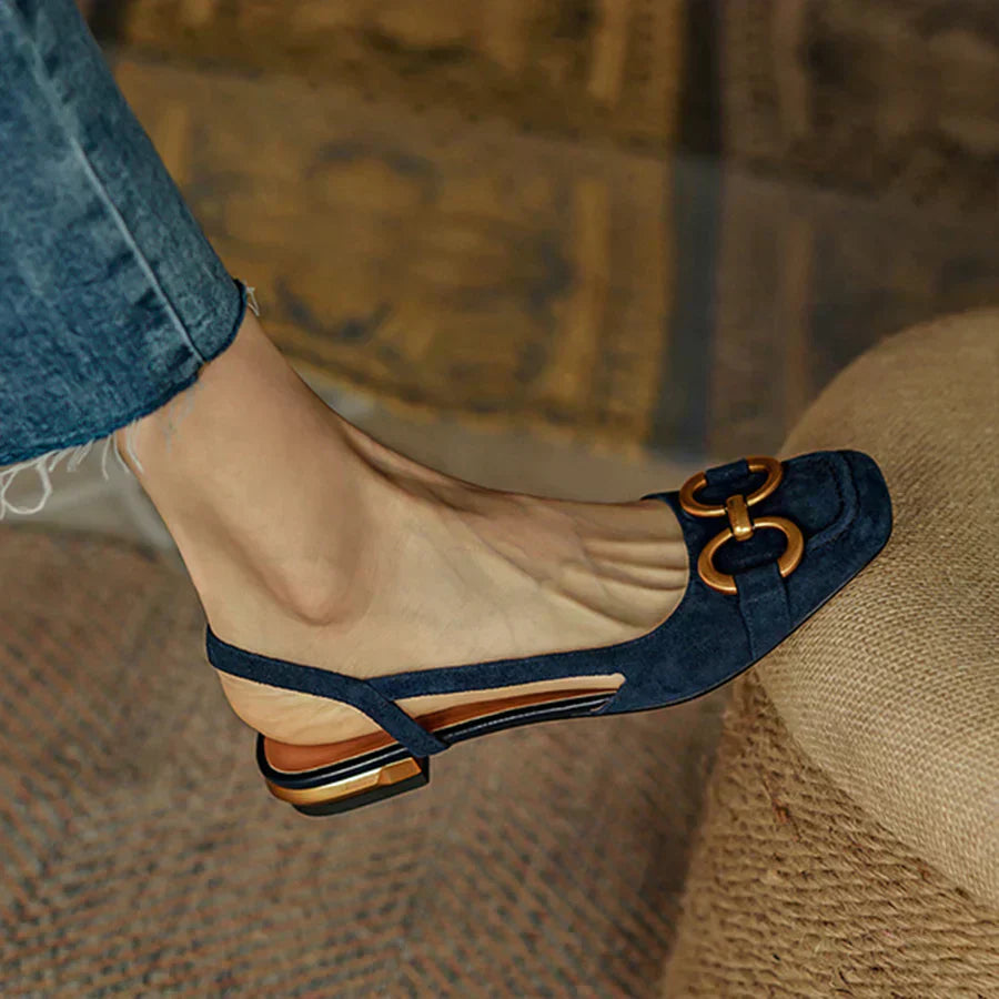 Avalance | Stylish Unique Detailing Slingback Flats