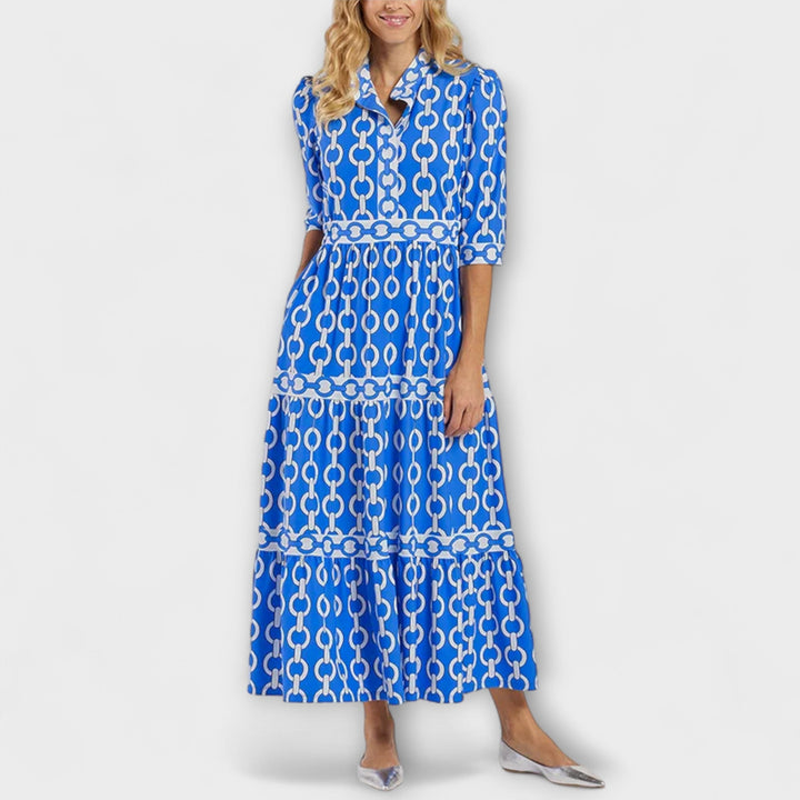 Juliet - Midi Dress with Chain Pattern