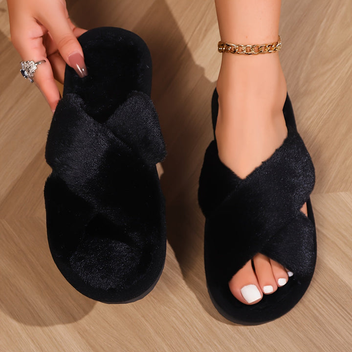 Kristy | Stylish Cross-Strap Slippers