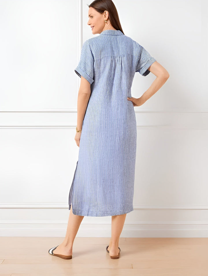 Edriel™ | Soft Drape Mid-Length Winter Dress