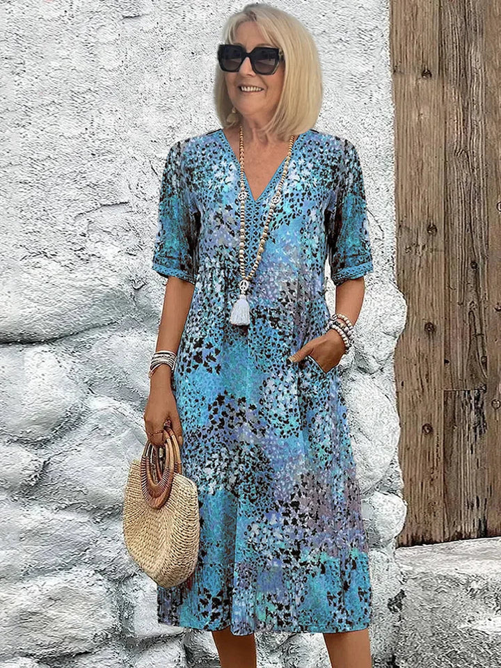 Quinty Vibrant Mid Length Dress