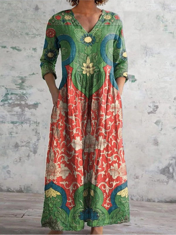 Carlyn | Vintage Floral Maxi Dress