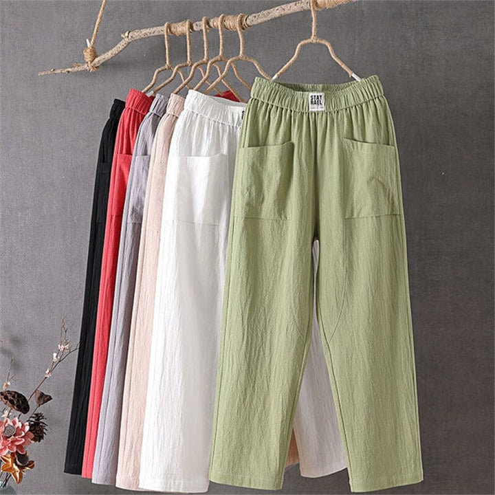 Ashley | Relaxed Fit White Pants