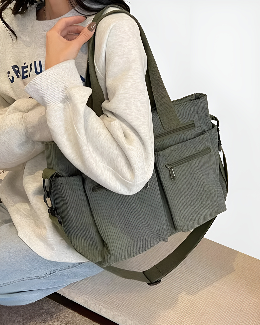 Urban Cord Tote Bag
