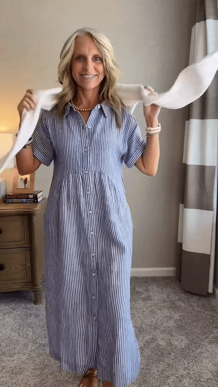 Edriel™ | Soft Drape Mid-Length Winter Dress