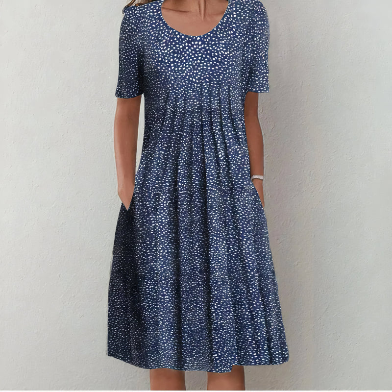 Wairi | Elegant Cotton Floral Dress
